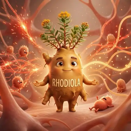 Rhodiola — AI character ad (supplement, ai character)
